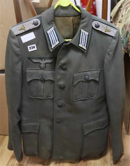 A World War II German medical officers tunic